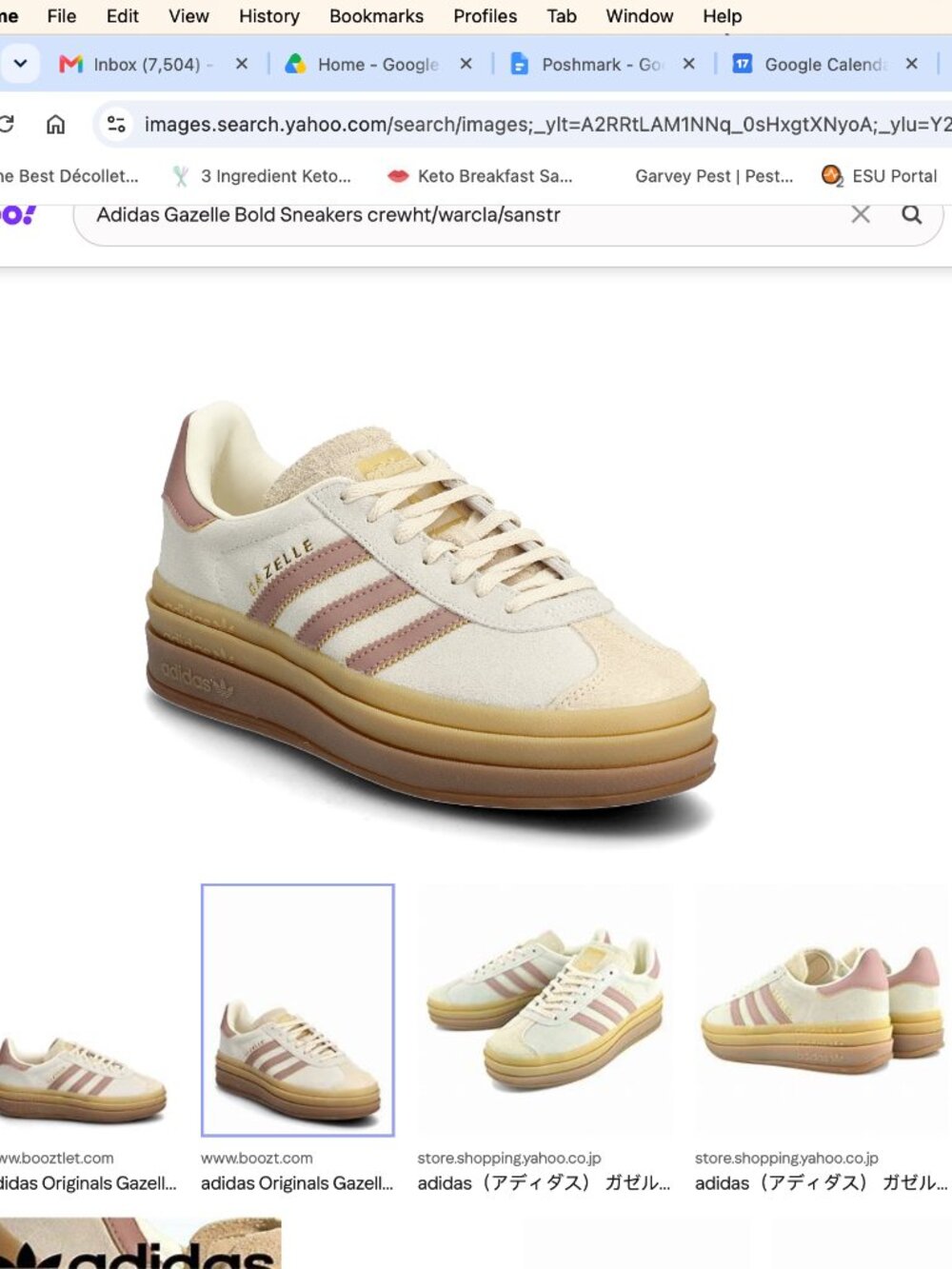 Adidas Gazelle Bold Sneakers Size 7 $85
